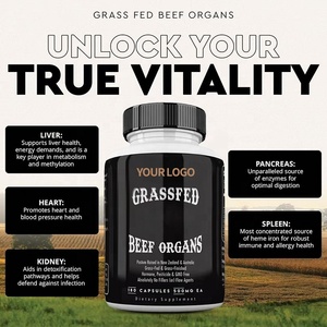 Vente flash : Complément alimentaire premium à base de bœuf nourri à l'herbe - 500 mg par capsule, formule non-OGM - Product Image 1