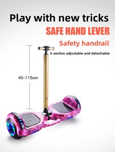 Trottinette Électrique Auto-Équilibrée avec Musique, Cadre ABS, Capacité de Charge 100kg <span class=keywords><strong>pour</strong></span> Enfants et Adultes (6.5/8/10 Pouces) - Product Image 6