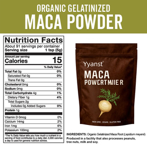 Poudre de racine de maca noire biologique pour hommes, OEM/ODM, végane, sans gluten, favorisant la croissance musculaire, améliorant l'endurance et l'énergie. - Product Image 4