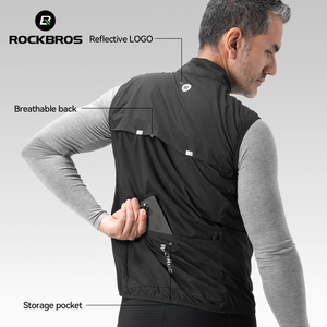ROCKBROS-<span class=keywords><strong>Gilet</strong></span> de cyclisme, coupe-vent, chaud, sans manches, pour vélo de <span class=keywords><strong>route</strong></span>, vtt, hiver, 3m - Product Image 3