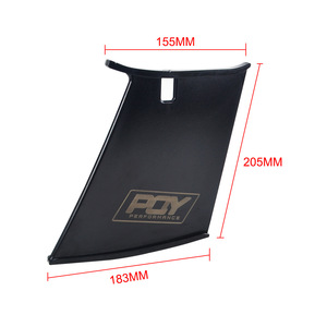 POYRACING สปอยเลอร์หลัง Subaru แบบ Ducktail อลูมิเนียมสีดำ สำหรับ WRX STi ปี 02-07 ปีกหลังฝากระโปรงท้าย - Product Image 2
