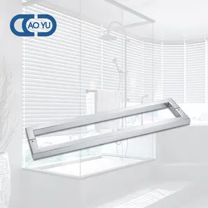 双面不锈钢玻璃门拉动优质长手柄用于滑动玻璃淋浴门