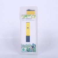 Detector de PH para la detección de aguas residuales, Pluma de prueba de pH para el laboratorio de agua potable, puede llevar Cristal líquido