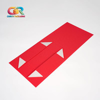 Cadeaux de Noël, boîtes en carton rigide de luxe à fermeture magnétique écologiques, finition mate rouge, pliables