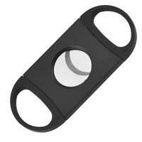 Coupe-cigares carré manuel double guillotine en plastique de qualité supérieure avec lames en acier inoxydable, accessoire portable pour cigares de calibre 66