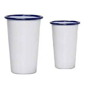 CHL usine en gros logo personnalisé imprimé 12oz sublimation émail en métal en acier camping camp café gobelet pour <span class=keywords><strong>la</strong></span> promotion - Product Image 5