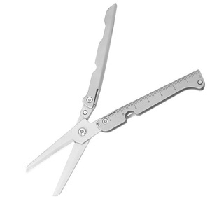Mini ciseaux pliants transfrontaliers, outil pliant portable multifonctionnel pour le camping et les situations d'urgence en extérieur, en acier inoxydable - Product Image 4