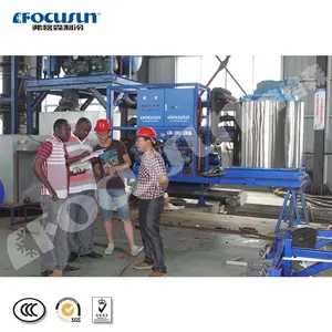 Seawater flake ice slice ice maker machine scale ice plant with outer cover to protect it from seawater and sea wind