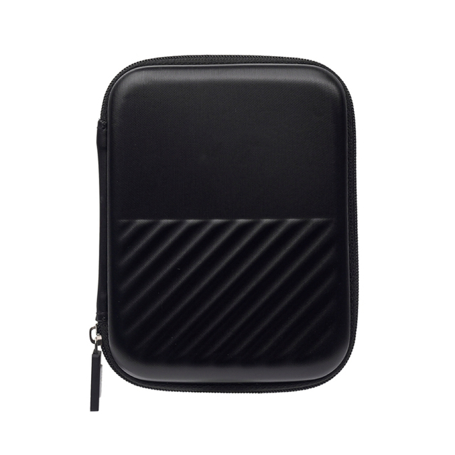 Factory Customized Professional Waterproof Black Hard EVA Shockproof Carrying Case for HDD with Zipper