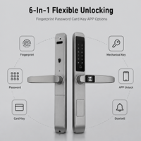 Serrure de porte intelligente électronique, mot de passe par empreinte digitale, contrôle par application Tuya TTlock, sans clé, biométrique, étanche, pour maison et bureau