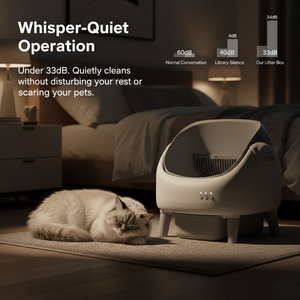 <span class=keywords><strong>Litière</strong></span> pour <span class=keywords><strong>chat</strong></span> automatique intelligente 76L, design ouvert, carrée, en PP+ABS+POM, 8KG, OEM en gros - Product Image 3