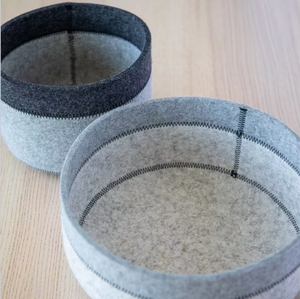Fabrikgefertigte Zweifarbige Woll-Vliesstoff-<span class=keywords><strong>Organizer</strong></span>-Box, Umweltfreundlich, Faltbar, für Tischdekoration, Eleganter Europäischer Stil - Product Image 3