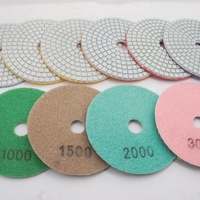 Kit de tampons de polissage grain 50-3000 pour perceuse meuleuse polisseuse pour granit marbre pierre carreaux de céramique plancher faisant des machines