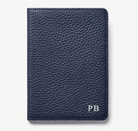 RFID bloquant le porte-passeport en cuir de galets, couverture de passeport de voyage vierge de luxe de styliste, couverture de passeport imprimée personnalisée