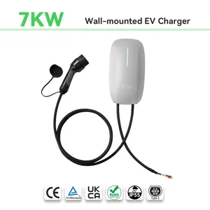 11kw 30A EV caja de pared impermeable Estaciones de carga montadas en la pared AC EV cargador wallbox