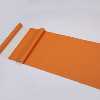 Wallpaper Polos Warna Solid Sederhana Amber Oranye Kamar Tidur Ruang Tamu Toko Pakaian Hotel Salon Kuku Wallpaper Dinding Latar Belakang