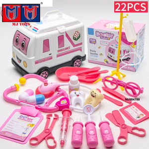 शैक्षिक नाटक दिलचस्प कई सहायक उपकरण चिकित्सा भूमिका निभाते हैं अस्पताल खिलौना डॉक्टर खिलौने हाथ के बैग के साथ - Product Image 3