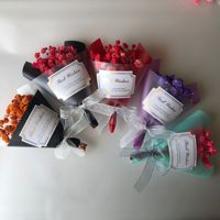 Bouquet miniature de fleurs artificielles en soie, souffle de bébé, doux, fait à la main, cadeau pour la Saint-Valentin, la fête des mères, la rentrée scolaire