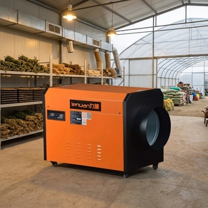 <span class=keywords><strong>Chauffage</strong></span> au <span class=keywords><strong>gaz</strong></span> carré haute puissance 120 kW avec roulettes pivotantes, thermostat intelligent et affichage numérique pour entrepôt industriel - Product Image 3