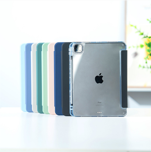 Étui pour tablette pour <span class=keywords><strong>iPad</strong></span> 5/6/<span class=keywords><strong>7</strong></span>/8/<span class=keywords><strong>9</strong></span> <span class=keywords><strong>Pro</strong></span> 11 <span class=keywords><strong>9</strong></span>.<span class=keywords><strong>7</strong></span> 10.2 10.<span class=keywords><strong>9</strong></span> Air 12.<span class=keywords><strong>9</strong></span> support mince Pu clair Ins <span class=keywords><strong>coque</strong></span> acrylique support intelligent housse de protection - Product Image 3