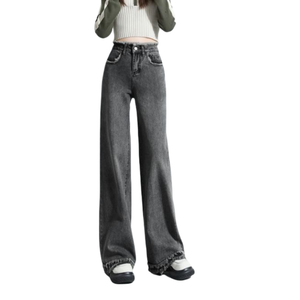 Celana <span class=keywords><strong>Jeans</strong></span> Wanita Model Bootcut High Waist Longgar Terbaru <span class=keywords><strong>2025</strong></span> - Product Image 2