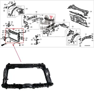 Assemblage de Support de radiateur de voiture Oem pour Honda Integra FE3 2021 2022 2023