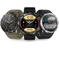 Montre connectée T30 avec grand écran rond HD de 1,6 pouce, affichage 400x400, batterie de 600 mAh pour hommes, montre connectée de fitness