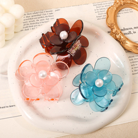 Nouvelle Pince à Cheveux en Plastique pour Filles, Forme Fleur Exquise, Élégante et Classique, Style Européen-Américain, 7cm, Fixation des Cheveux, Mode Rétro