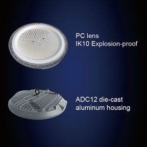 Lampu Sorot LED Linear High Bay Banqcn <span class=keywords><strong>2026</strong></span> <span class=keywords><strong>New</strong></span> China SMD Indoor High Brightness Aluminium <span class=keywords><strong>UFO</strong></span> 90 Derajat 100 Watt untuk Auditorium - Product Image 5