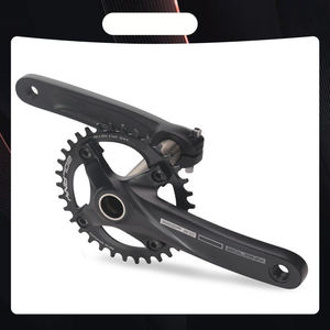 סט גלגלי שיניים לאופניים 34T 36T עמיד במיוחד, מסגסוגת אלומיניום שחורה, חלול ומשולב, לאופני הרים וכביש - Product Image 5