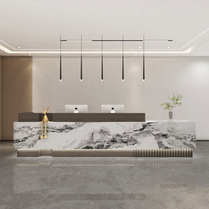 Custom Reception Desk Artistic Front Desk Hotel Office Lobby Counter for <b>Bar</b> Hotel Office Club - Product Image 1