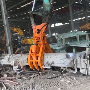 Mini accesorio de demolición de agarre hidráulico eléctrico de uso, grúa de registro de excavadora de 5 toneladas - Product Image 5