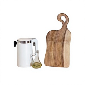 Planche à découper rectangulaire en bois écologique avec poignée, épaisseur 1,5 cm, passe au lave-vaisselle, pour viande, légumes, fruits - Product Image 2