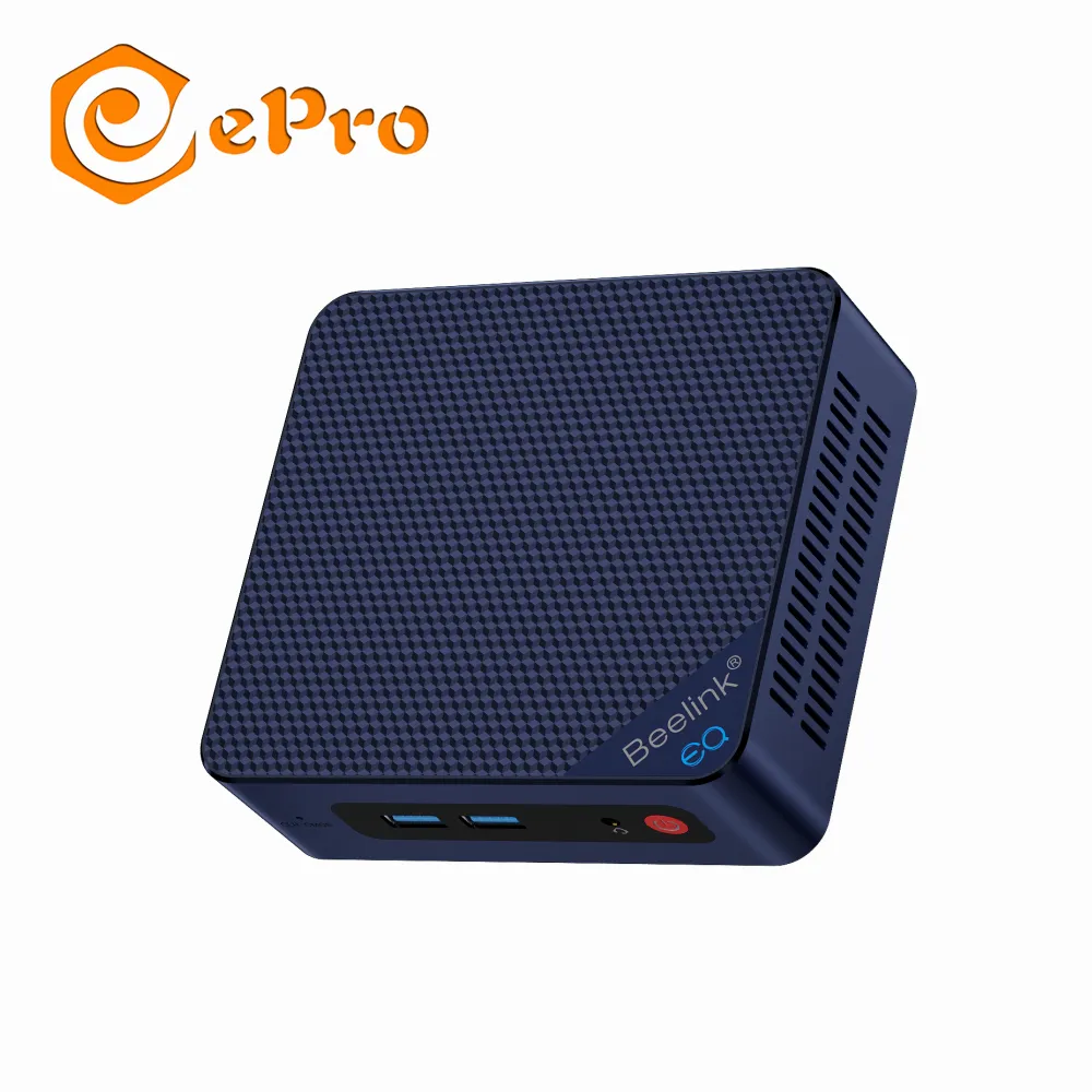 Beelink EQ12 PRO Intel N305 16G 500G Mini PC Wins11 ordinateur portable deux Ethernet LAN ordinateur de bureau industriel rapide pour la signalisation numérique