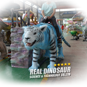 Zoológico de animales animatronic tigre paseo para niños - Product Image 6