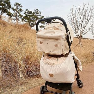 Bolsa Organizadora para Cochecito de Bebé 2 en 1 con Impresión Personalizada OEM, Bolsa Multiusos para Pañales, para Colgar en el Cochecito - Product Image 3