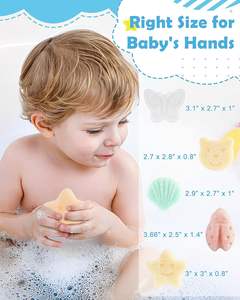 Esponja Konjac Orgánica Natural para Bebés, con Forma de Oso, para Baño Facial o Corporal, Ideal para Bebés y Niños Pequeños - Product Image 6