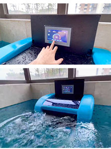 Machine d'entraînement de natation à <span class=keywords><strong>contre</strong></span>-<span class=keywords><strong>courant</strong></span> murale, machine de natation sans fin, vitesse réglable, double <span class=keywords><strong>moteur</strong></span>, facile à installer - Product Image 5