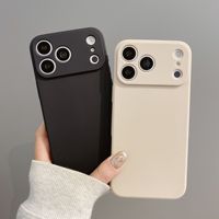 Étui de téléphone en TPU mat de luxe pour iPhone 18 18 Pro 17 16 15 14 13 Pro MAX, coque antichoc souple et résistante