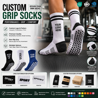 Fabricant de chaussettes antidérapantes personnalisées avec logo, chaussettes en silicone antidérapantes, logo personnalisé, OEM, ODM, vente en gros