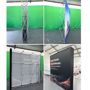 Diding DDZ25-334 Acrylic Pop Wall <strong>Popup</strong> Stand Curved Exhibit <strong>Backdrop</strong> 3x4 Promotion Trade Show Advertising Dye Sublimation - Product Image 6