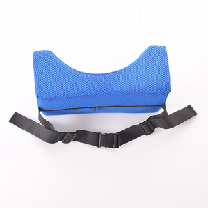 Jia Hui Kang High Back Wheelchair Headrest <b>Blue</b> Mesh Foam Adjustable <b>Pillow</b> For Elderly Support - Product Image 3