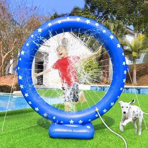 360 °   Anneau d'arrosage gonflable rotatif avec motif étoile pour enfants - Product Image 1