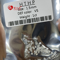 0.7mm - 2.0mm küçük boy Hpht beyaz DEF renk VVS VS SI gevşek yuvarlak kesim Lab yetiştirilen elmas