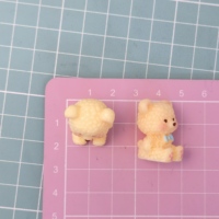 Miniatures d'ours de simulation de couleur unie, 100 pièces, ornement créatif, décoration de bureau, bijoux DIY, animal mignon