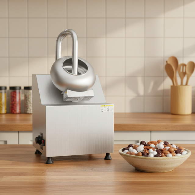QDMECH 3L Chocolate Sugar Coating Machine Stainless Steel Candy Polishing Machine CE Certified