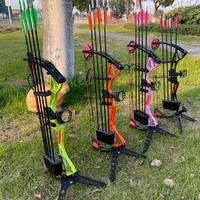 Arc composé de tir à l'arc pour jeunes et débutant, droitier/gaucher, poids de 10 à 20 lb, avec équipement de chasse