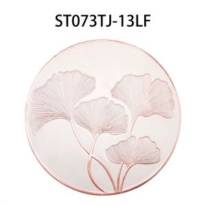 แผ่นรองจานพีวีซีหลากสีเป็นมิตรต่อสิ่งแวดล้อมขนาดกลาง38ซม. หลากสีดีไซน์หรูหราร่วมสมัยสำหรับใช้ในบ้านและร้านอาหาร - Product Image 3