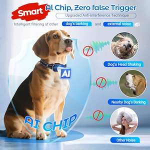 Neuankömmling Smart Bark Collar <span class=keywords><strong>Stop</strong></span> <span class=keywords><strong>Barking</strong></span> Hunde halsband Trainings kontroll halsbänder Kunden spezifisches wasserdichtes Hunde-Anti-<span class=keywords><strong>Barking</strong></span>-Gerät - Product Image 3