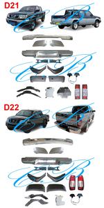 Usado para Frontier Navara D22 Kit de parachoques Parrilla de parachoques trasero delantero <span class=keywords><strong>pick</strong></span> <span class=keywords><strong>up</strong></span> auto Parts D23 lámpara trasera 26521-2S400 26550-3S200 - Product Image 4